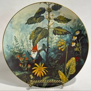 Fairmont Gnome de bloom plate Rien Poortvliet